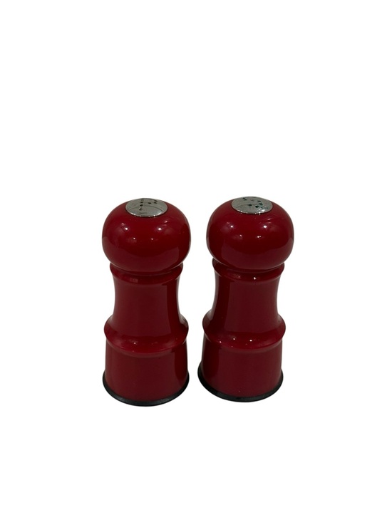 Source Unknown Other - Red Tower Style Salt and Pepper Shakers Set
